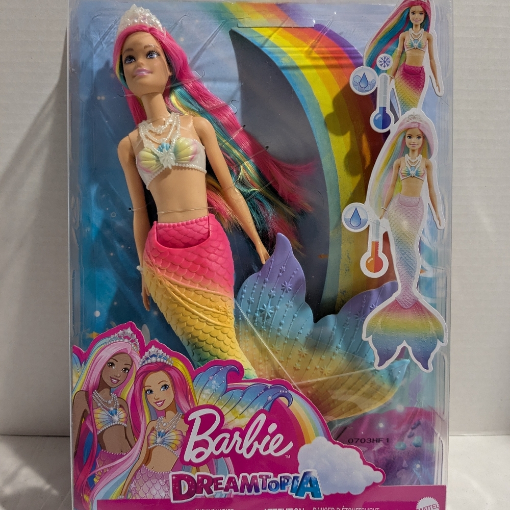 Barbie Dreamtopia Rainbow Magic Mermaid Doll Color Changing NEW 2022